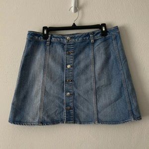 Faded Glory A-line Denim Skirt